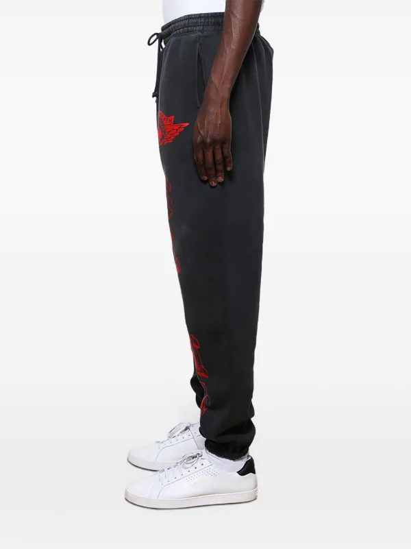 SAINT MXXXXXX Angel Cotton Track Pants | Black | FARFETCH