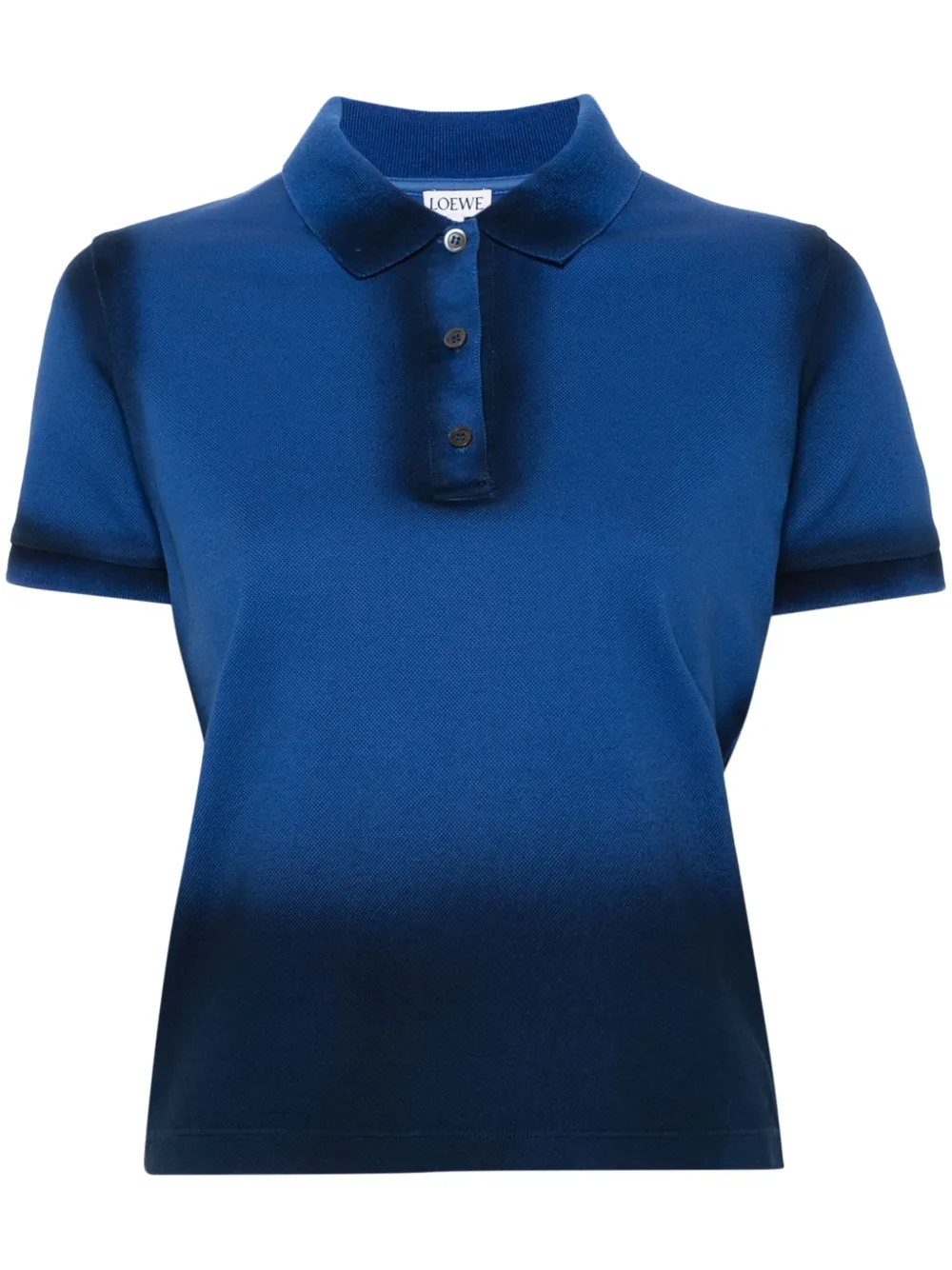 LOEWE Polo con ricamo Anagram - Blu