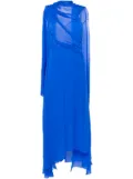 Givenchy draped silk maxi dress - Blue