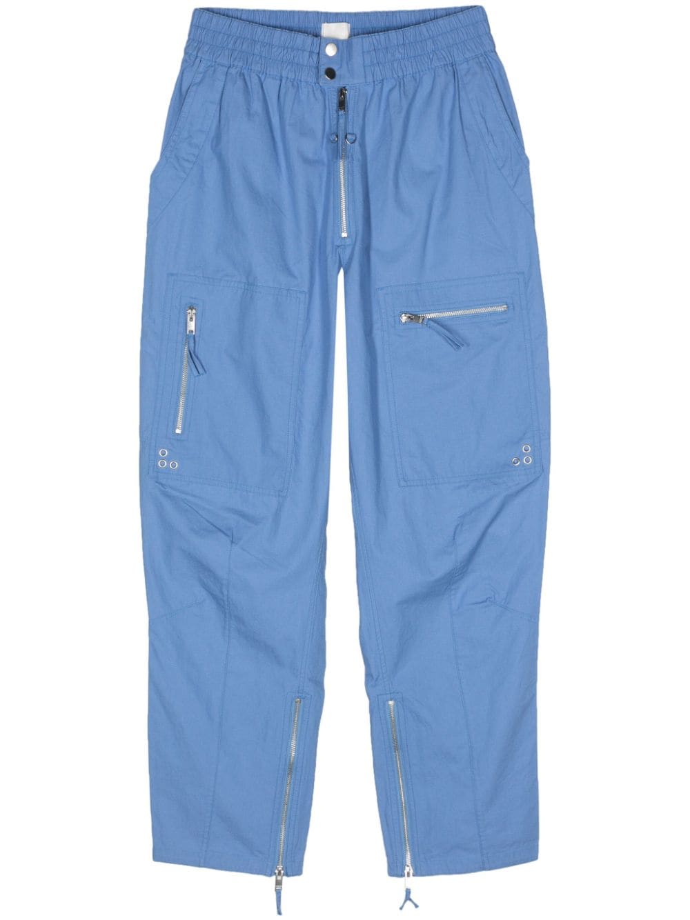 Marant Neil Straight-leg Cargo Pants In Blue