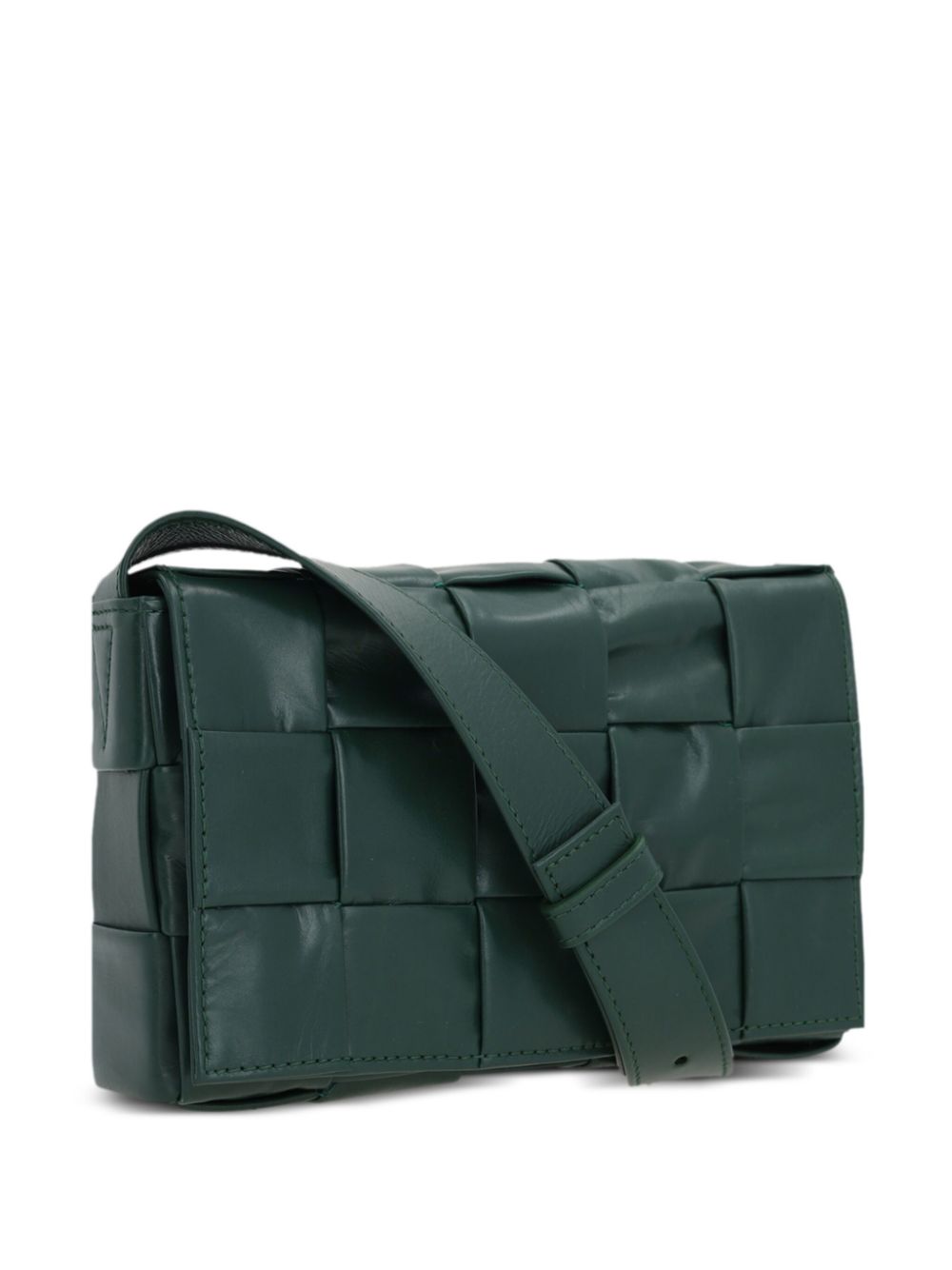 Bottega Veneta Cassette leren schoudertas Groen