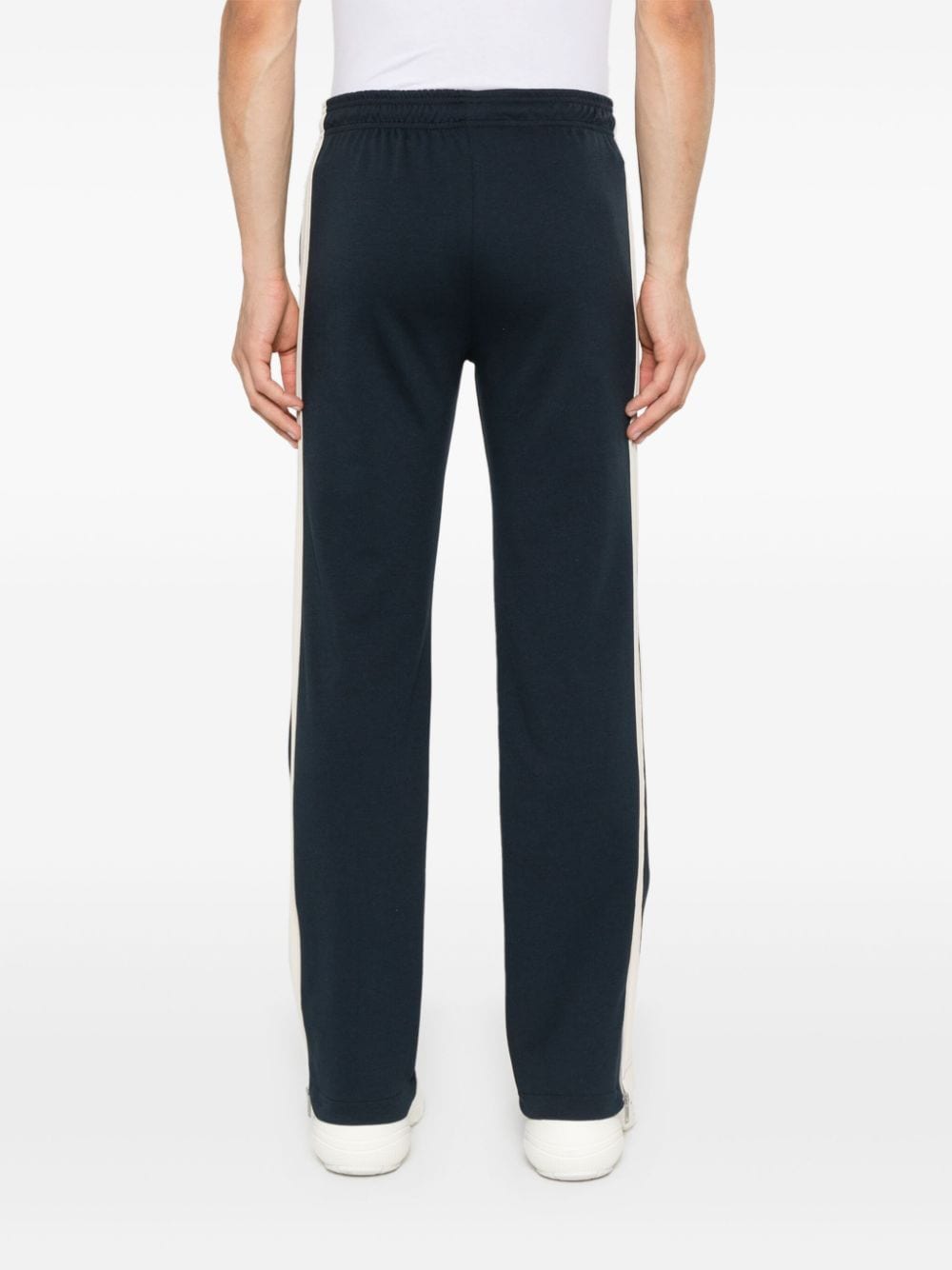 Shop Sandro Jersey Track Pants In Blue