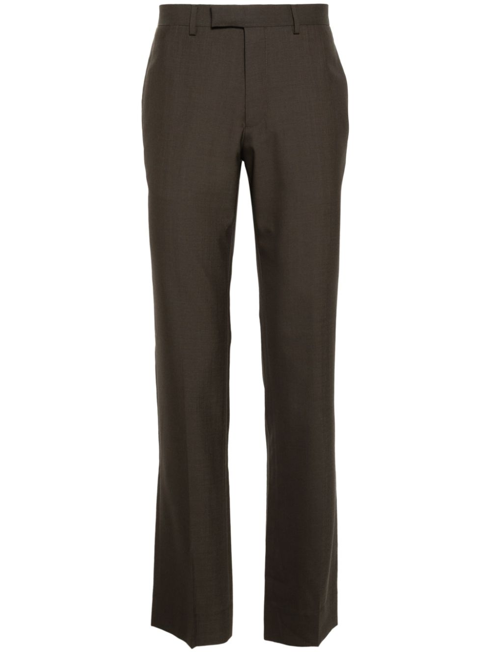 SANDRO grain de poudre straight trousers - Brown