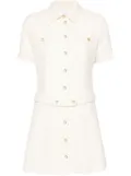 SANDRO tweed mini dress - White