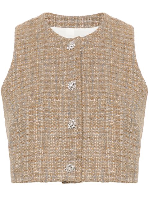 SANDRO sequin-embellished vest Women