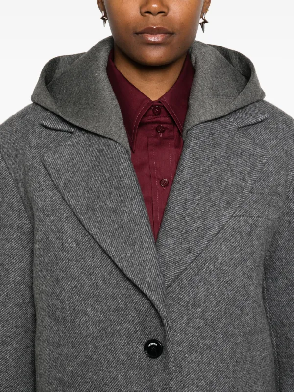SANDRO フーデッド ジャケット | グレー | FARFETCH JP