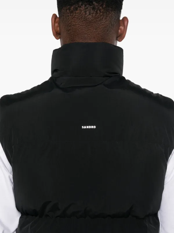 SANDRO ノースリーブ ダウンジャケット | ブラック | FARFETCH JP