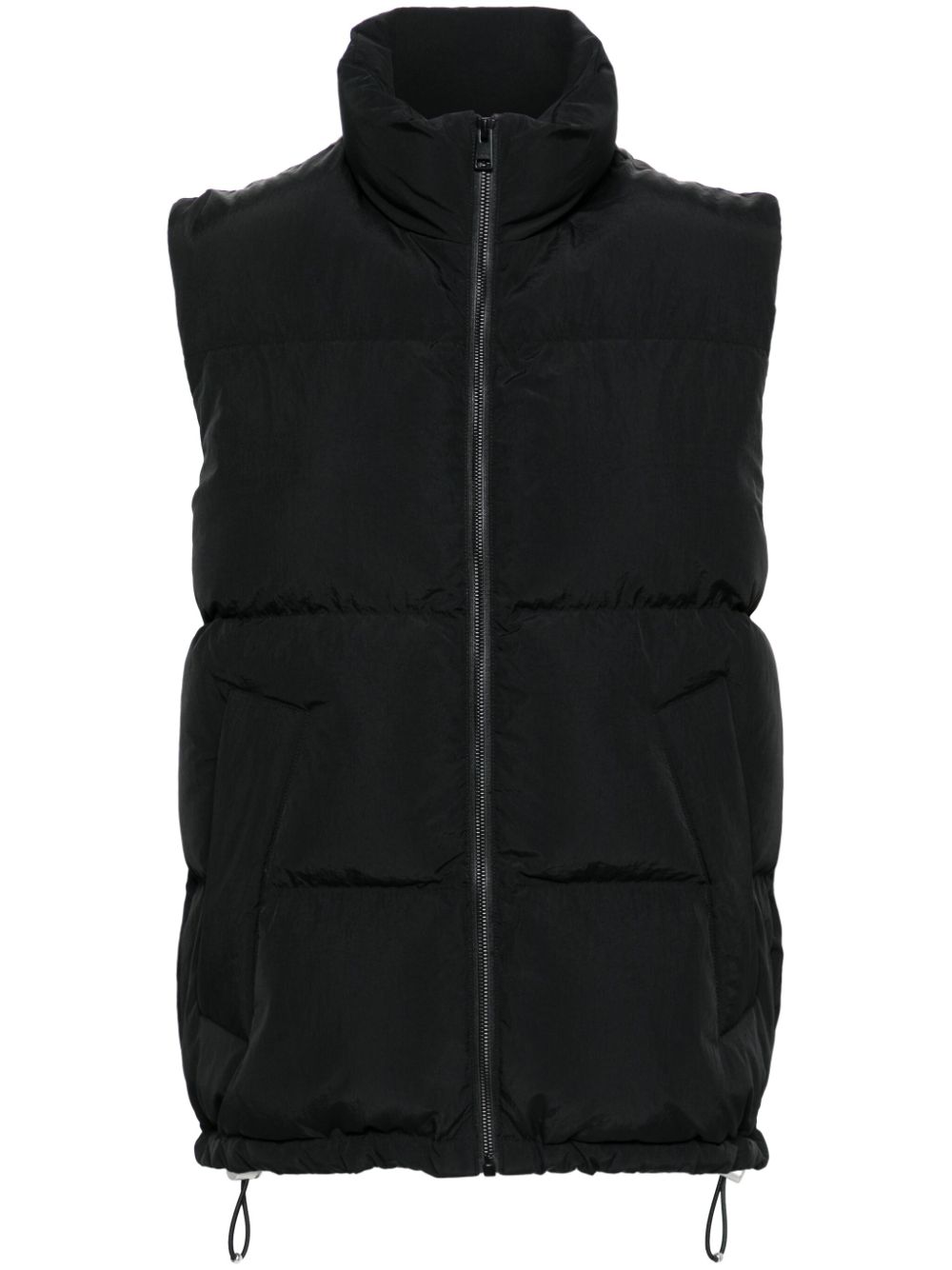 SANDRO logo-lettering gilet - Black