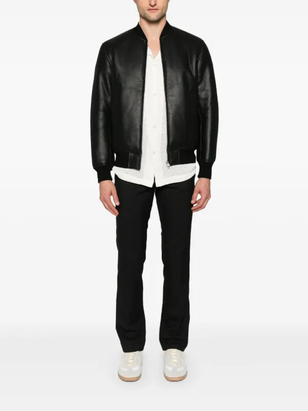 SANDRO ジップアップ レザージャケット | ブラック | FARFETCH JP SANDRO ジップアップ レザージャケット | ブラック | FARFETCH JP