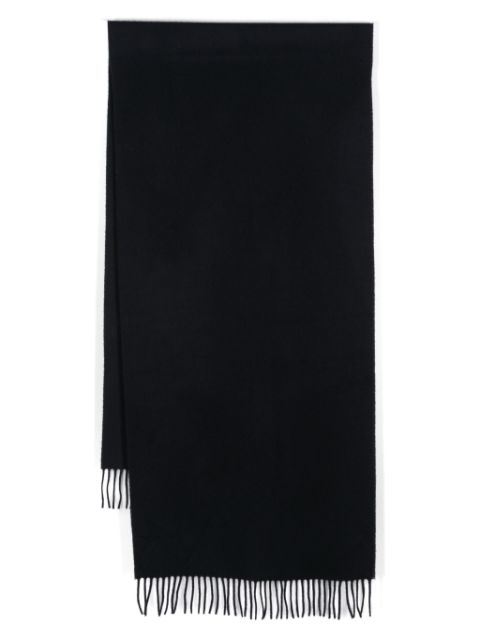 SANDRO fringed knitted scarf Men