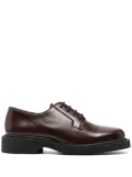 SANDRO patent leather derby shoes - Brown