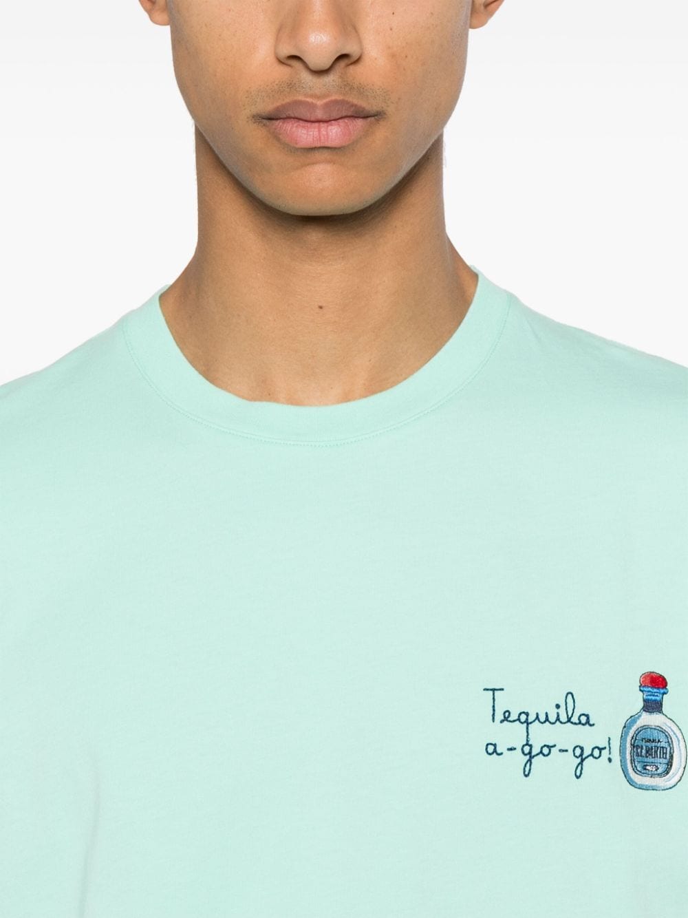 MC2 Saint Barth x Portofino Dry Gin T-shirt met borduurwerk Groen