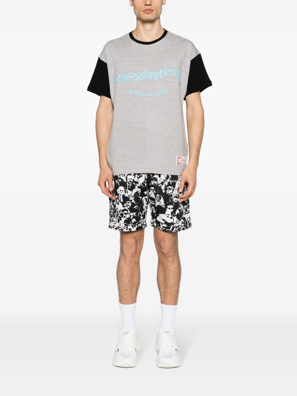 Shop Advisory Board Crystals Herd Mentality Drawstring Shorts In Black