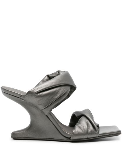 Rick Owens Cantilever 110mm metallic mules