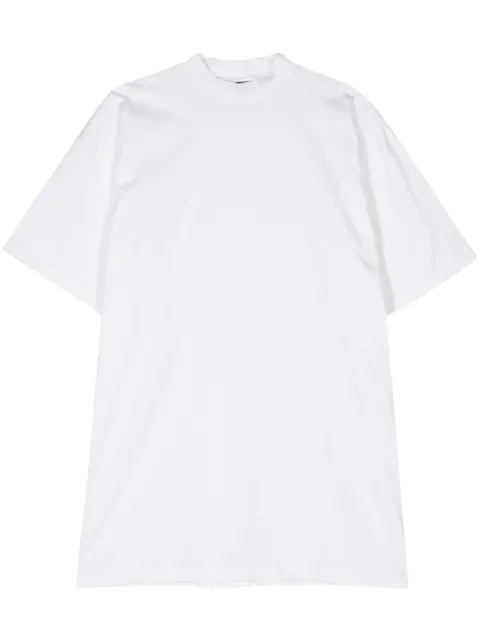 Balenciaga vestido estilo playera con logo estampado