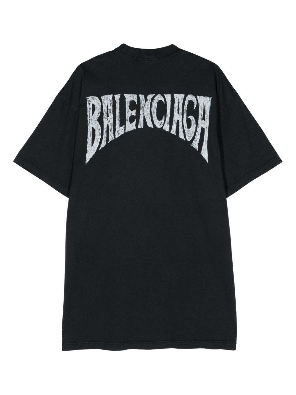 Balenciaga logo-print cotton T-shirt - Grijs