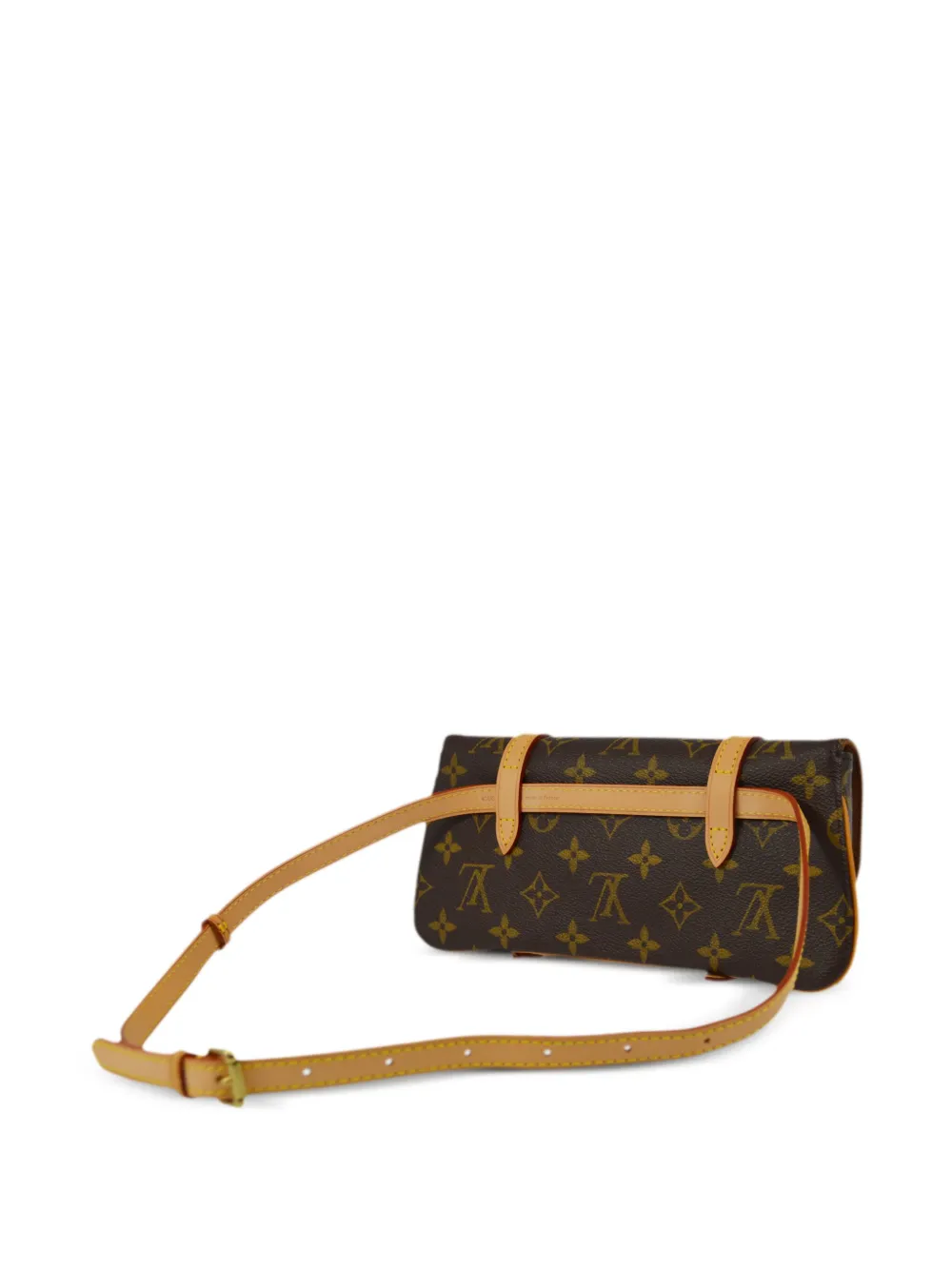 Pre-owned Louis Vuitton 2005 Pochette Marelle Belt Bag In Brown