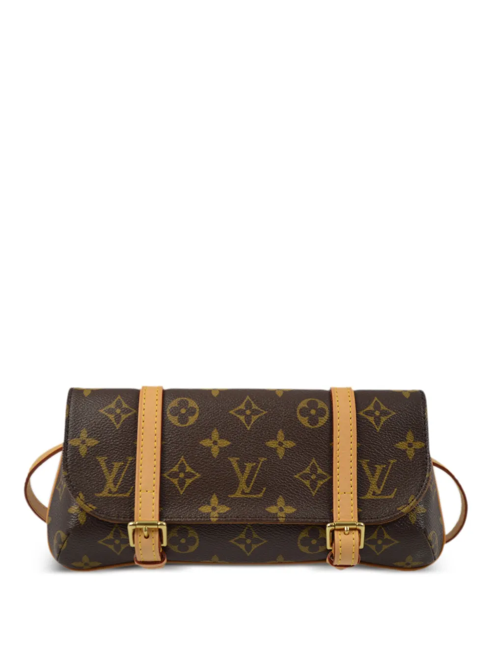 Pre-owned Louis Vuitton 2005 Pochette Marelle Belt Bag In Brown