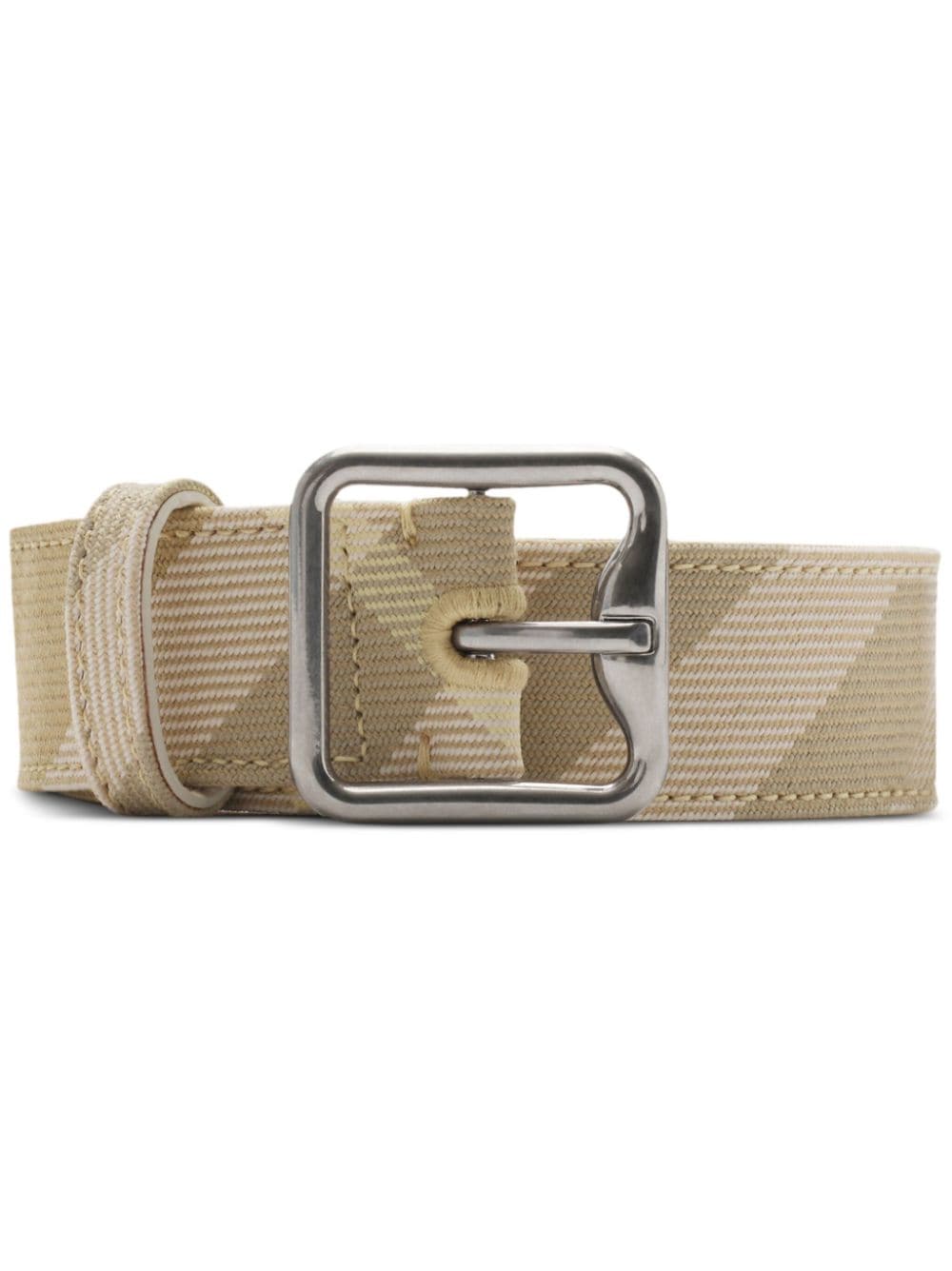 Burberry Stripe Design Belt In Neutrals