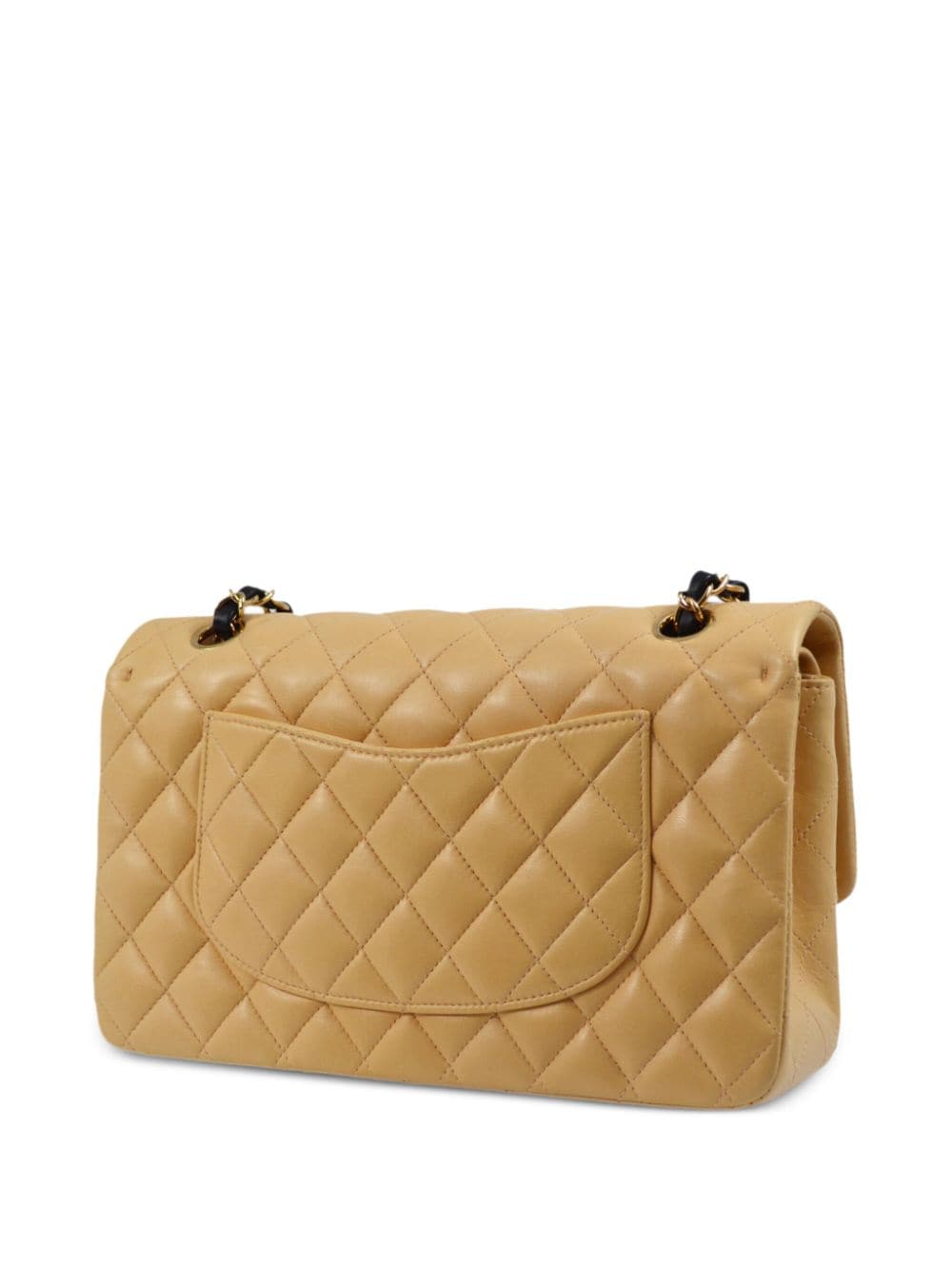 Pre-owned Chanel 2005 Medium Classic Double Flap Shoulder Bag In Neutrals