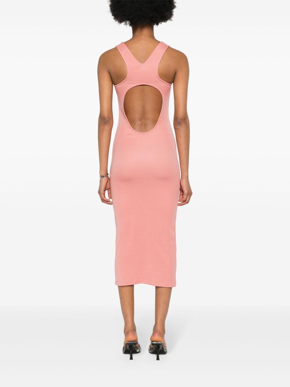 Shop Iro Uriella Racerback Midi Dress In Pink