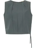 Moorer Ervisa cropped top - Grey