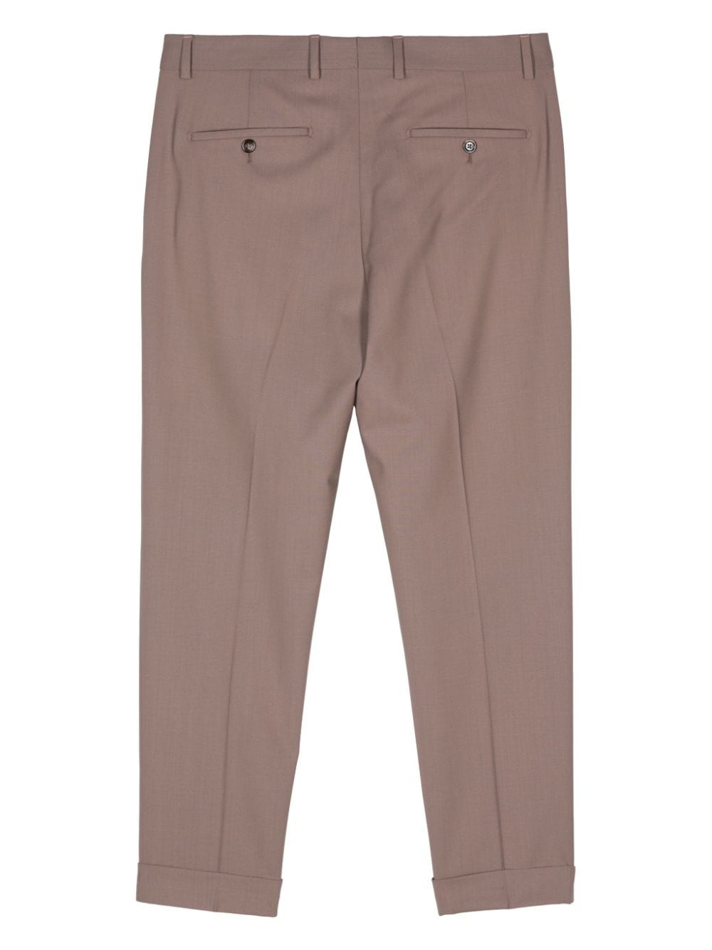 Shop Dell'oglio Robert Tailored Trousers In Brown