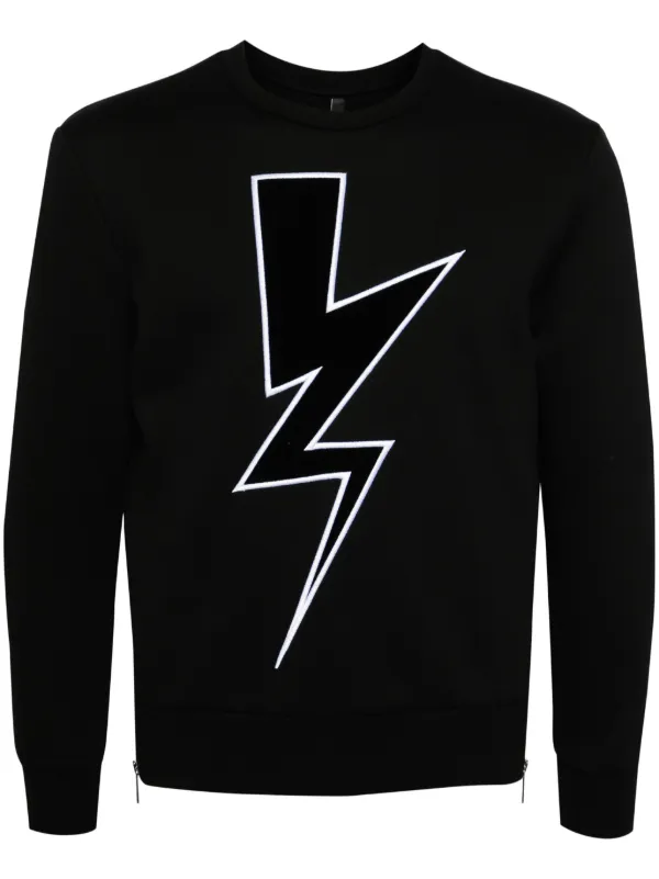 Lightning bolt sweatshirt by neil barrett online