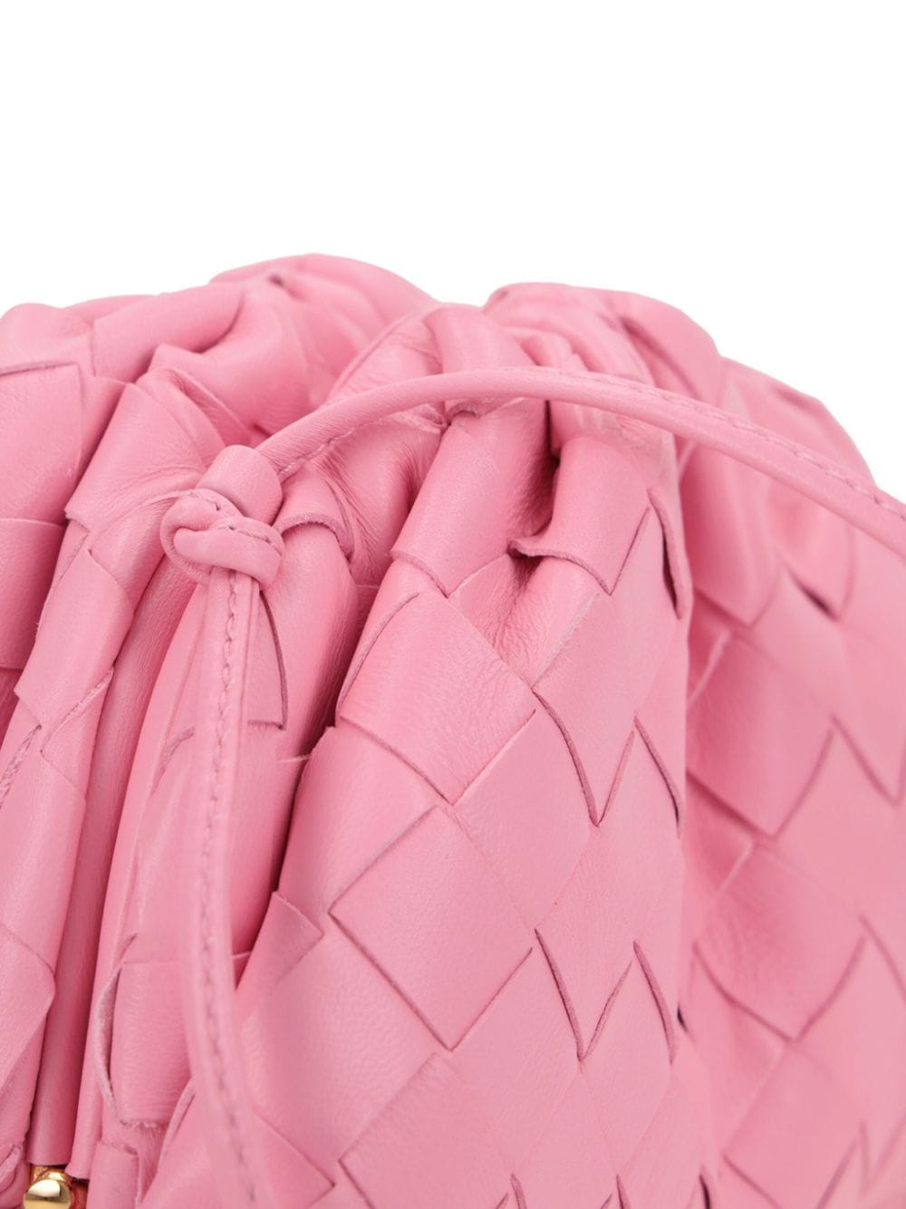 Shop Bottega Veneta Mini Pouch Leather Clutch Bag In Rosa