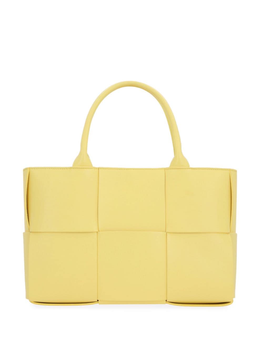 Bottega Veneta Arco Leather Tote Bag In Gelb