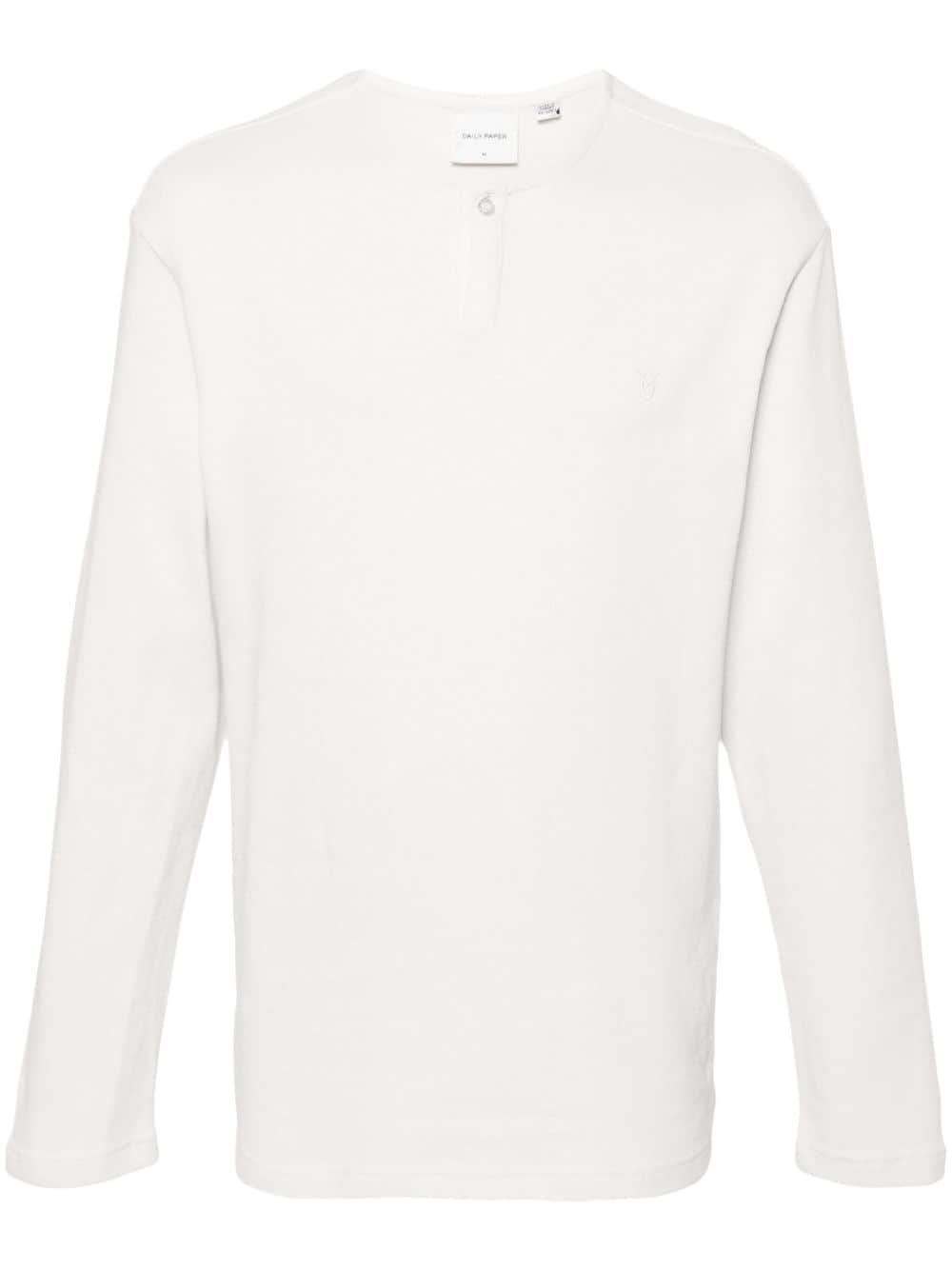 Daily Paper Logo-embroidered Cotton Jumper In White