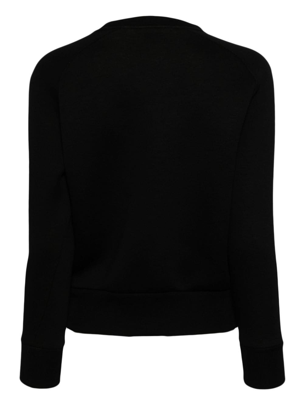 Shop Neil Barrett Fringed Long-sleeve Sweatshirt In Black