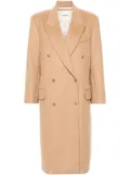 SANDRO double-breasted coat - Brown