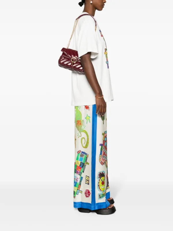 SANDRO Yza Quilted Leather Shoulder Bag | Red | FARFETCH
