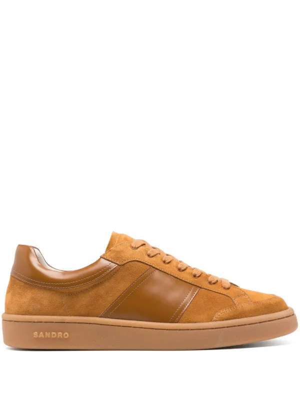 SANDRO ローカット スニーカー | ブラウン | FARFETCH JP