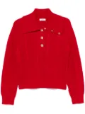 SANDRO cable-knit sweater - Red