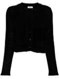 SANDRO open-knit cardigan - Black