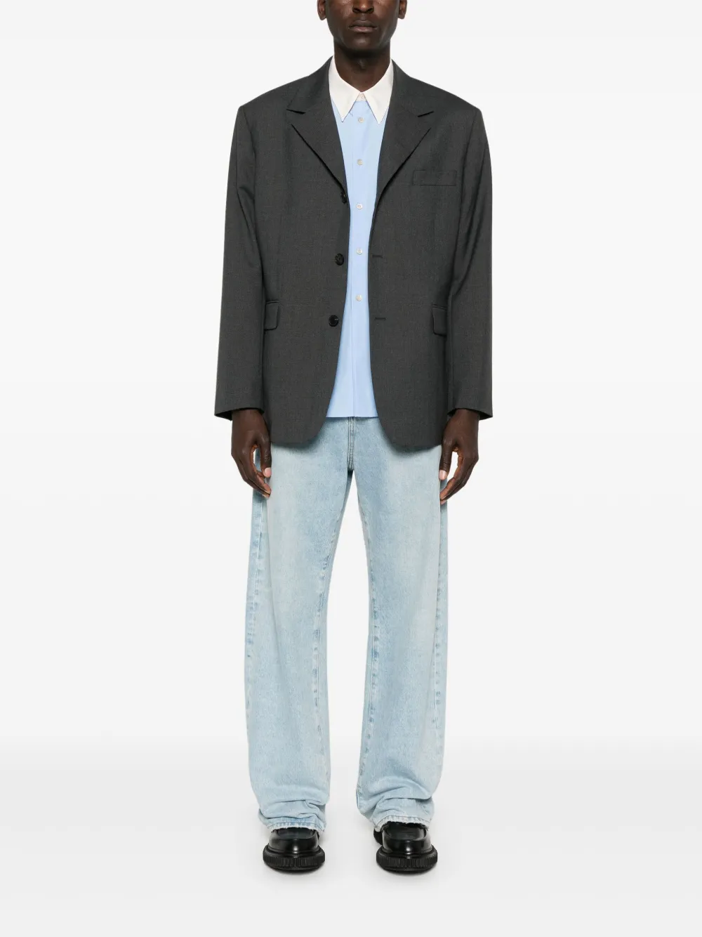 SANDRO Wollen blazer - Grijs
