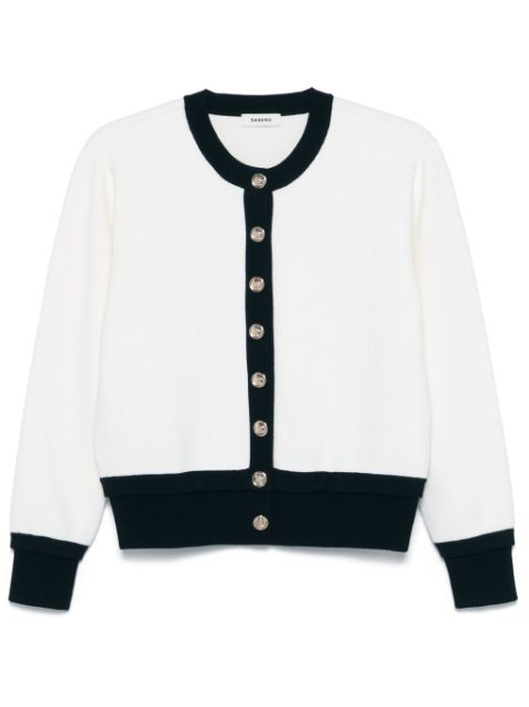 SANDRO logo-embroidered cardigan Women