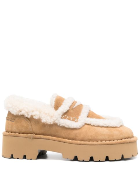 SANDRO suede loafers Women