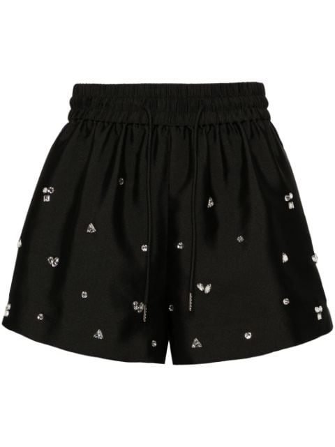 SANDRO short à ornements en cristal