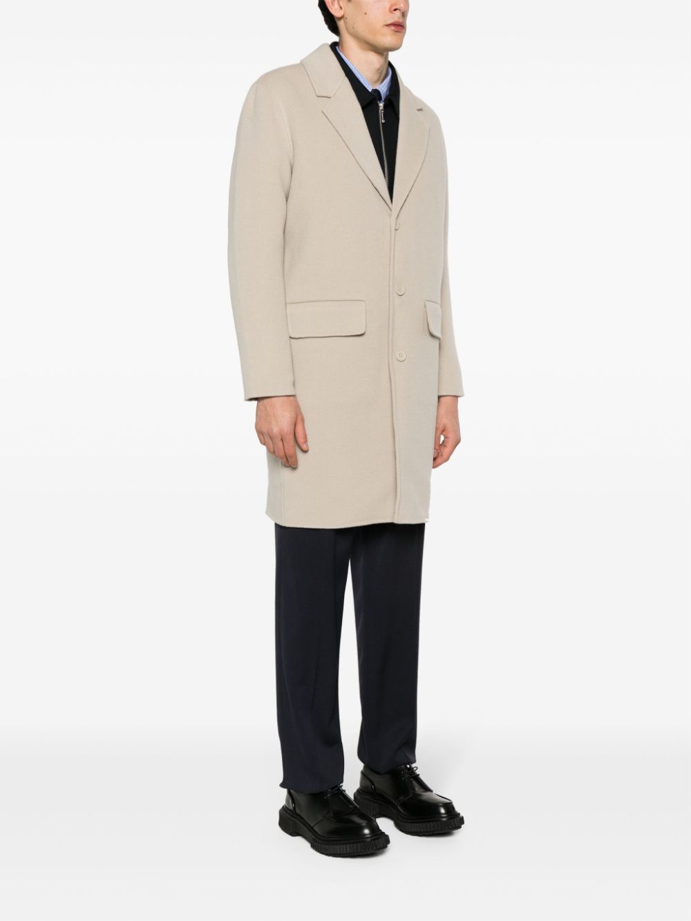 SANDRO wool single-breasted coat Men