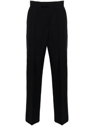 *人気* SANDRO ピンストライプ ストレートパンツ SANDRO ピンストライプ パンツ | ブルー | FARFETCH JP