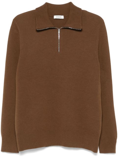 SANDRO spread-collar sweater Men