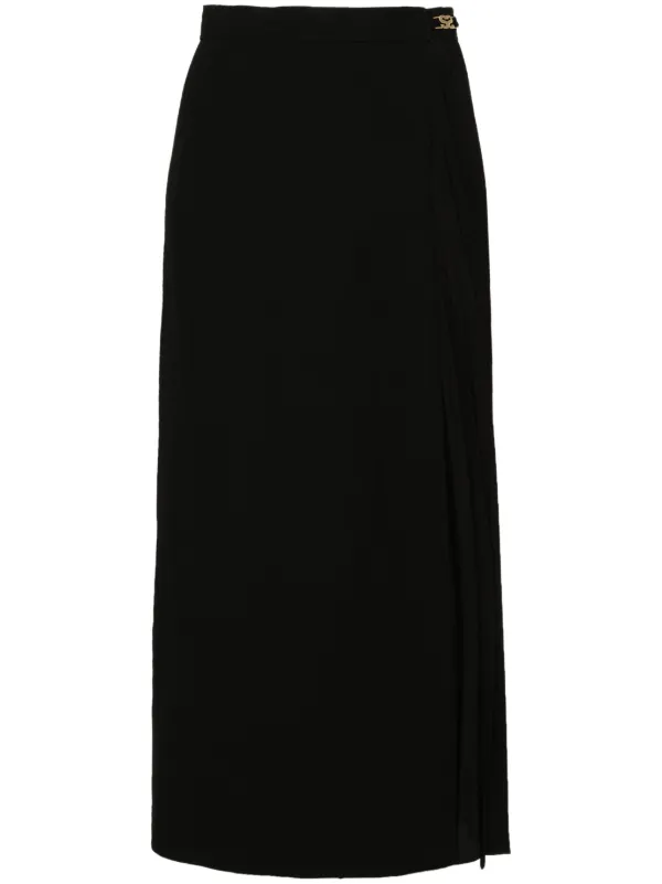 Jupe Mi-longue Sandro Pour Femme - Taille 2 Noire - En Polyester - Occasion Très Bon état - Style élégant
