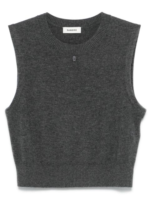 SANDRO cropped vest Women