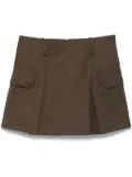 SANDRO pleated mini skirt - Brown