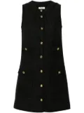 SANDRO embossed-buttons dress - Black