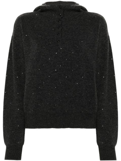 SANDRO rhinestone-embellished sweater Women