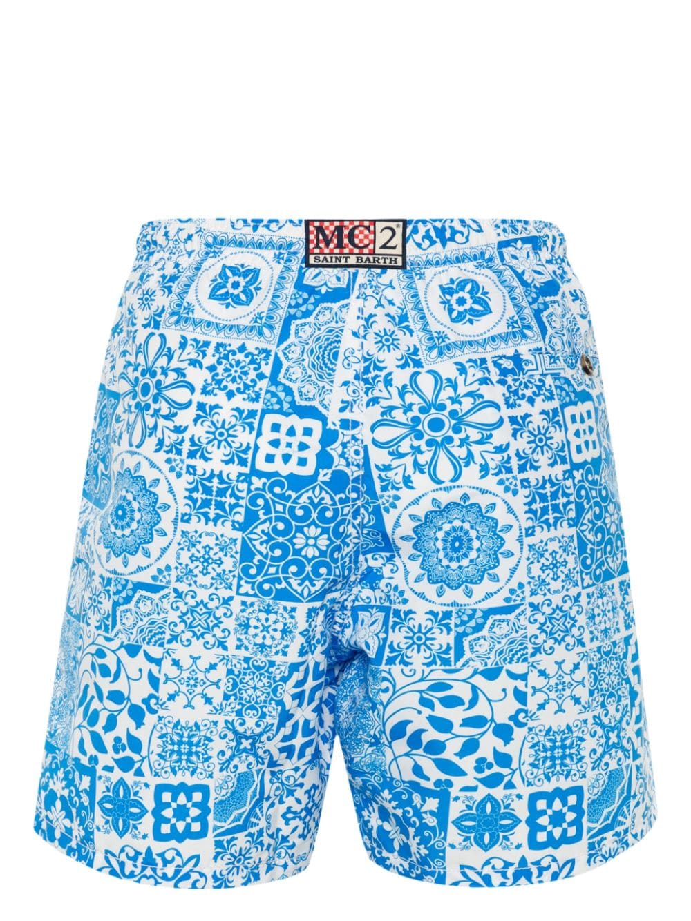 MC2 Saint Barth graphic-print swim shorts - Blauw